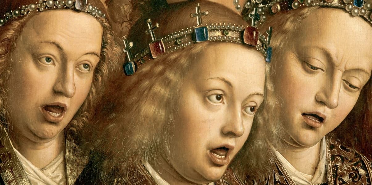 The Singing Angels by Jan van Eyck